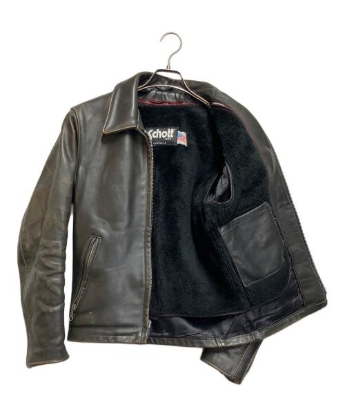 Schott（ショット）Schott (ショット) ライダースジャケット ブラック サイズ:SIZE 34の古着・服飾アイテム
