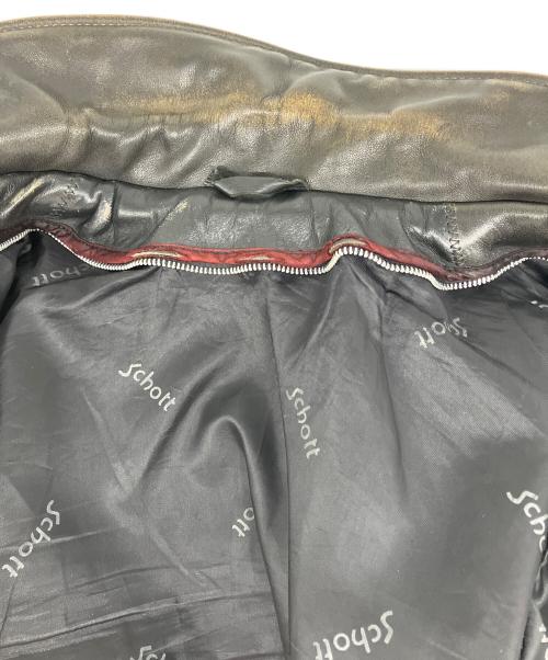 Schott（ショット）Schott (ショット) ライダースジャケット ブラック サイズ:SIZE 34の古着・服飾アイテム