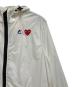 中古・古着 PLAY COMME des GARCONS (プレイコムデギャルソン) K-WAY (ケイウェイ) ナイロンジャケット ホワイト×ブラック サイズ:SIZE L：18000円