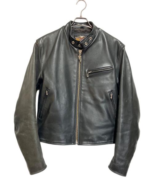 HARLEY-DAVIDSON（ハーレーダビッドソン）HARLEY-DAVIDSON (ハーレーダビッドソン) レザーライダースジャケット ブラック サイズ:SIZE 不明の古着・服飾アイテム