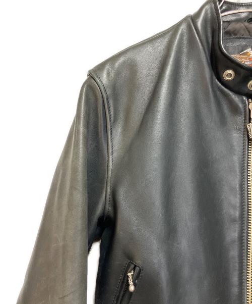 HARLEY-DAVIDSON（ハーレーダビッドソン）HARLEY-DAVIDSON (ハーレーダビッドソン) レザーライダースジャケット ブラック サイズ:SIZE 不明の古着・服飾アイテム