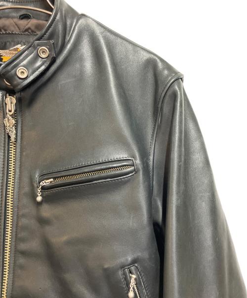 HARLEY-DAVIDSON（ハーレーダビッドソン）HARLEY-DAVIDSON (ハーレーダビッドソン) レザーライダースジャケット ブラック サイズ:SIZE 不明の古着・服飾アイテム