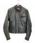 HARLEY-DAVIDSON（ハーレーダビッドソン）の古着「レザーライダースジャケット」｜ブラック