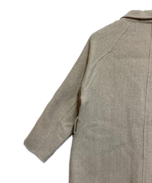 Squady（スカディ）Squady (スカディ) ヘンリボーンベルト付きコート アイボリー サイズ:SIZE Mの古着・服飾アイテム