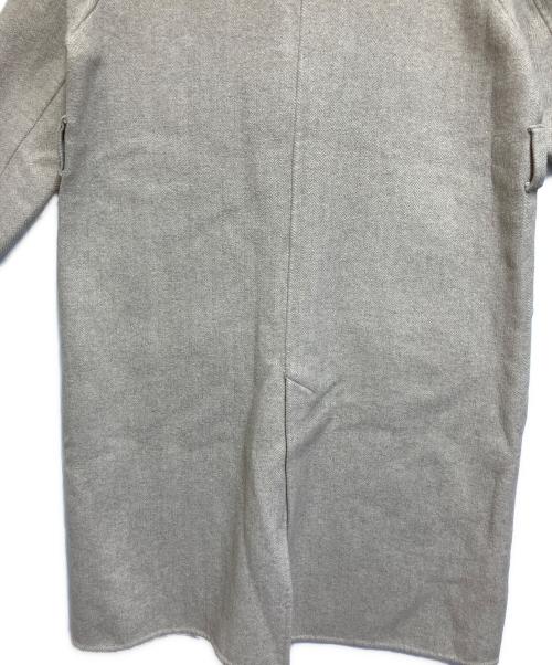 Squady（スカディ）Squady (スカディ) ヘンリボーンベルト付きコート アイボリー サイズ:SIZE Mの古着・服飾アイテム