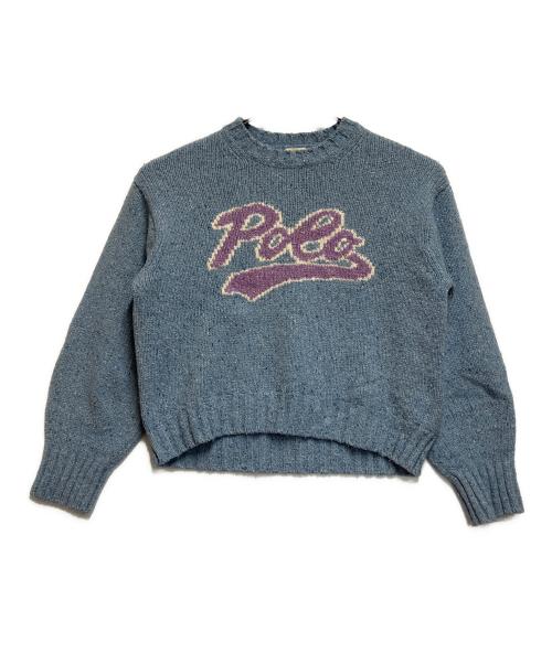 POLO RALPH LAUREN（ポロ・ラルフローレン）POLO RALPH LAUREN (ポロ・ラルフローレン) 厚手ニット ブルー サイズ:SIZE Sの古着・服飾アイテム