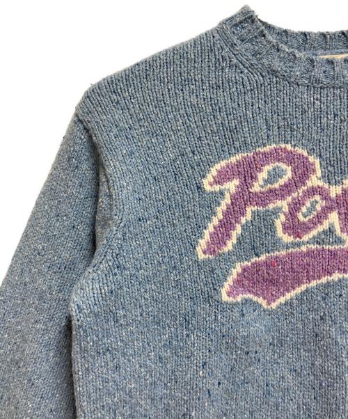 POLO RALPH LAUREN（ポロ・ラルフローレン）POLO RALPH LAUREN (ポロ・ラルフローレン) 厚手ニット ブルー サイズ:SIZE Sの古着・服飾アイテム