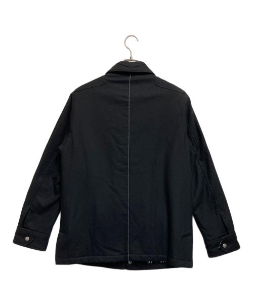 BURBERRY BLACK LABEL（バーバリーブラックレーベル）BURBERRY BLACK LABEL (バーバリーブラックレーベル) メルトンジャケット ブラック サイズ:SIZE Lの古着・服飾アイテム