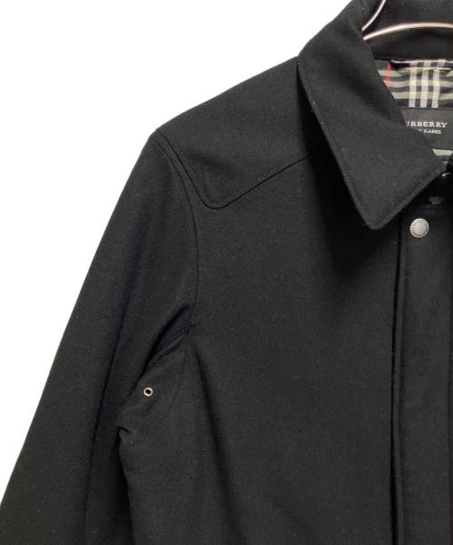 BURBERRY BLACK LABEL（バーバリーブラックレーベル）BURBERRY BLACK LABEL (バーバリーブラックレーベル) メルトンジャケット ブラック サイズ:SIZE Lの古着・服飾アイテム