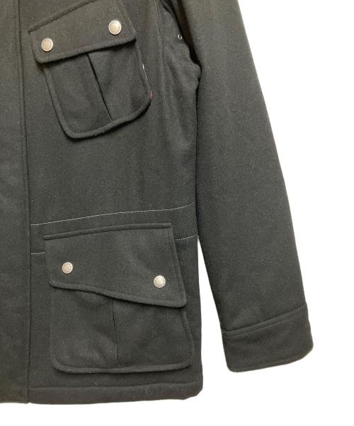 BURBERRY BLACK LABEL（バーバリーブラックレーベル）BURBERRY BLACK LABEL (バーバリーブラックレーベル) メルトンジャケット ブラック サイズ:SIZE Lの古着・服飾アイテム