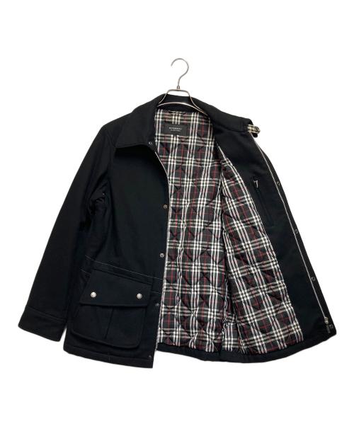 BURBERRY BLACK LABEL（バーバリーブラックレーベル）BURBERRY BLACK LABEL (バーバリーブラックレーベル) メルトンジャケット ブラック サイズ:SIZE Lの古着・服飾アイテム