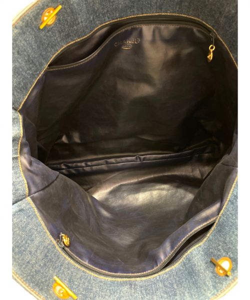 CHANEL（シャネル）CHANEL (シャネル) デニムチェーントートバッグ ブルー サイズ:-の古着・服飾アイテム