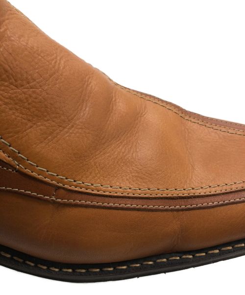 CASTELBAJAC（カステルバジャック）CASTELBAJAC (カステルバジャック) レザースリッポン ブラウン サイズ:27.0cmの古着・服飾アイテム