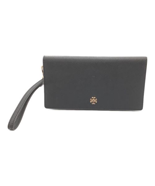 TORY BURCH（トリーバーチ）TORY BURCH (トリーバーチ) ２つ折り長財布 ブラックの古着・服飾アイテム