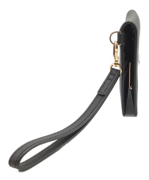 TORY BURCH（トリーバーチ）TORY BURCH (トリーバーチ) ２つ折り長財布 ブラックの古着・服飾アイテム