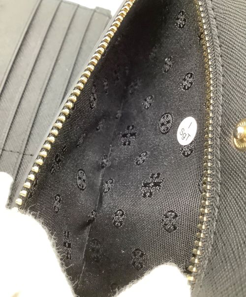 TORY BURCH（トリーバーチ）TORY BURCH (トリーバーチ) ２つ折り長財布 ブラックの古着・服飾アイテム