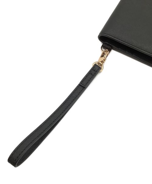 TORY BURCH（トリーバーチ）TORY BURCH (トリーバーチ) ２つ折り長財布 ブラックの古着・服飾アイテム