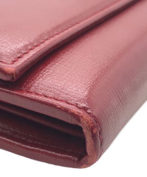 GUCCI（グッチ）GUCCI (グッチ) ロングウォレット レッドの古着・服飾アイテム