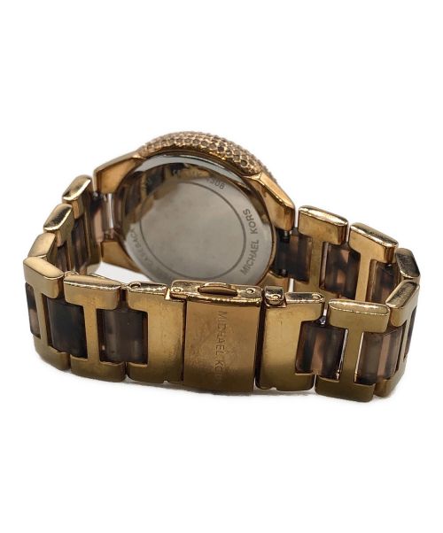 MICHAEL KORS（マイケル・コース）MICHAEL KORS (マイケルコース) クロノグラフ ピンクゴールドの古着・服飾アイテム