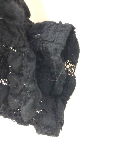 IRENE（アイレネ）IRENE (アイレネ) レースドッキング長袖カットソー ブラック サイズ:36の古着・服飾アイテム