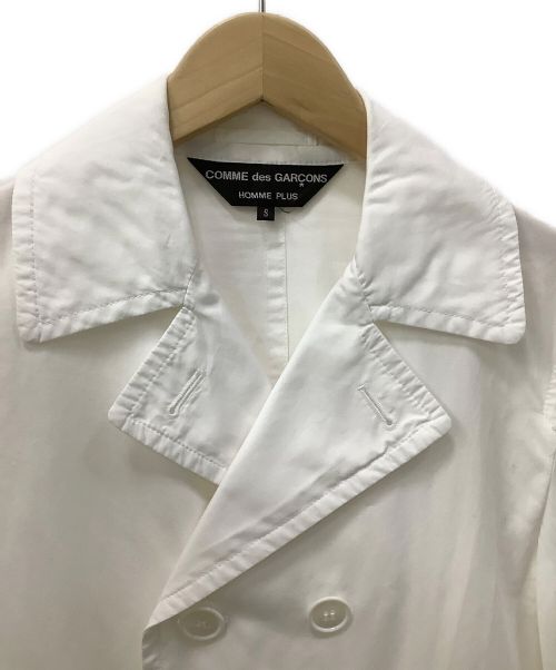 COMME des GARCONS HOMME PLUS（コムデギャルソンオムプリュス）COMME des GARCONS HOMME PLUS (コムデギャルソンオムプリュス) Pコート ホワイト サイズ:Sの古着・服飾アイテム