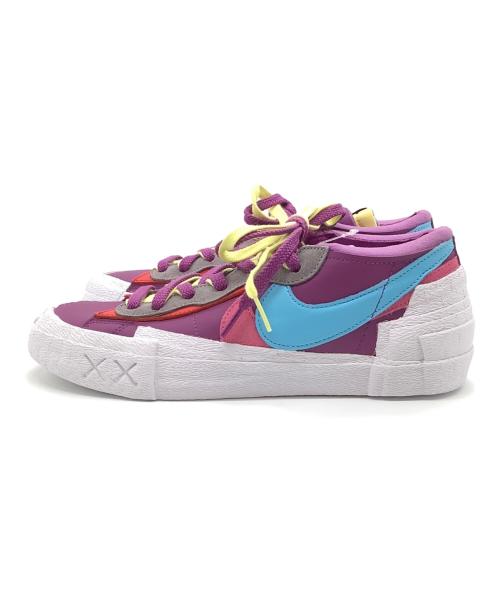 NIKE（ナイキ）NIKE (ナイキ) sacai (サカイ) KAWS (カウズ) Blazer Low パープル サイズ:cm26の古着・服飾アイテム