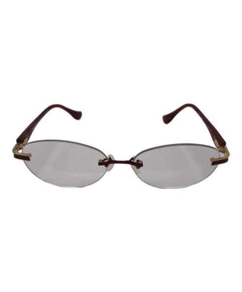 eyebrella（アイブレラ）eyebrella (アイブレラ) 伊達眼鏡 レッドの古着・服飾アイテム