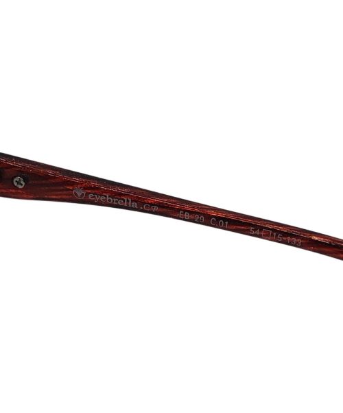 eyebrella（アイブレラ）eyebrella (アイブレラ) 伊達眼鏡 レッドの古着・服飾アイテム