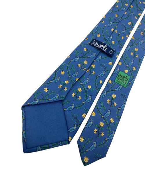 HERMES（エルメス）HERMES (エルメス) ネクタイ ブルー×イエロー サイズ:不明の古着・服飾アイテム