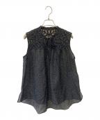 ANAYIアナイ）の古着「ノースリーブブラウス」｜ブラック