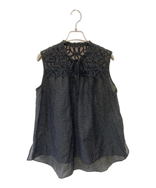 ANAYI（アナイ）ANAYI (アナイ) ノースリーブブラウス ブラック サイズ:38の古着・服飾アイテム