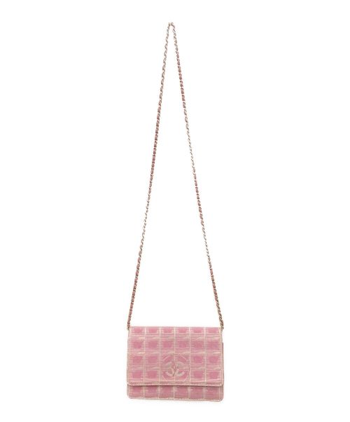 CHANEL（シャネル）CHANEL (シャネル) チェーンウォレット ピンクの古着・服飾アイテム