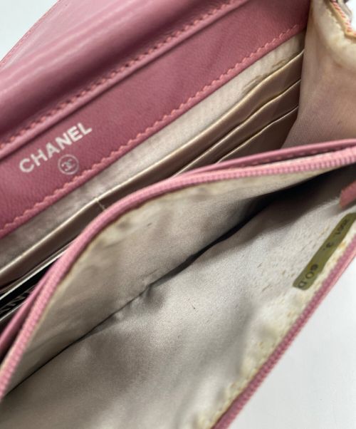 CHANEL（シャネル）CHANEL (シャネル) チェーンウォレット ピンクの古着・服飾アイテム