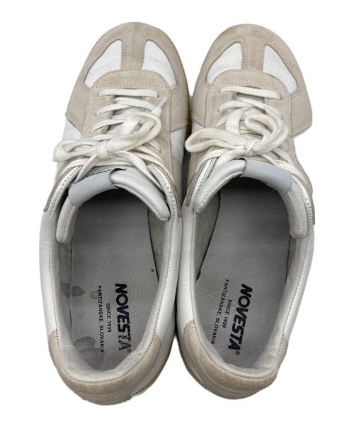 NOVESTA（ノベスタ）NOVESTA (ノベスタ) ジャーマントレーナー ホワイト×ベージュ サイズ:UK 8の古着・服飾アイテム