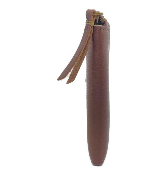 SLOW&CO（スロウアンドコー）SLOW&CO (スロウアンドコー) L字ファスナーミニウォレット ブラウンの古着・服飾アイテム