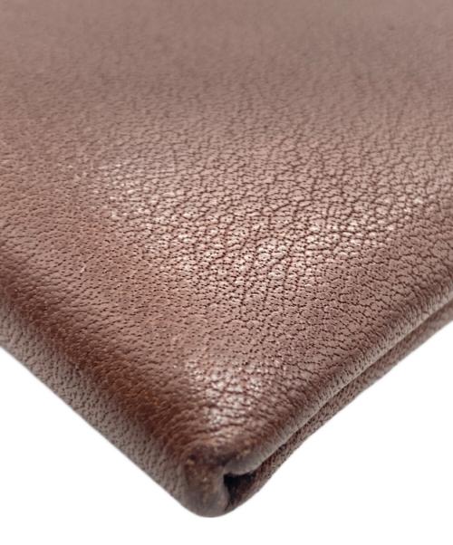 SLOW&CO（スロウアンドコー）SLOW&CO (スロウアンドコー) L字ファスナーミニウォレット ブラウンの古着・服飾アイテム