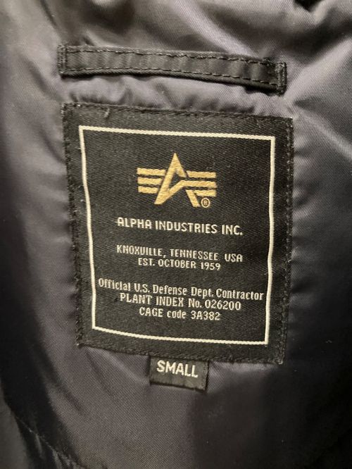 ALPHA（アルファ）ALPHA (アルファ) ミリタリージャケット ブラック サイズ:Sの古着・服飾アイテム