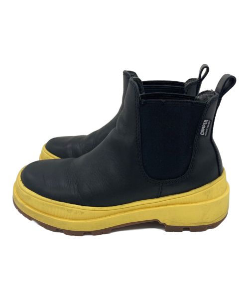 CAMPER（カンペール）CAMPER (カンペール) チェルシーブーツ ブラック×イエロー サイズ:22.5cm（35）の古着・服飾アイテム