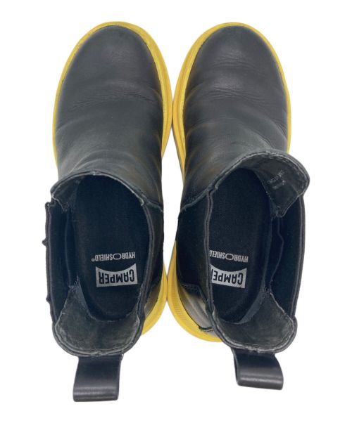CAMPER（カンペール）CAMPER (カンペール) チェルシーブーツ ブラック×イエロー サイズ:22.5cm（35）の古着・服飾アイテム