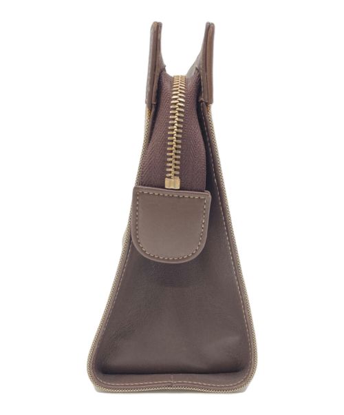 BVLGARI（ブルガリ）BVLGARI (ブルガリ) セカンドバッグ ライトグレー×ブラウンの古着・服飾アイテム