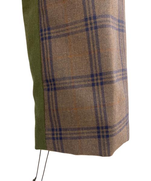 MURUA（ムルーア）MURUA (ムルーア) ロングコート グリーン×ブラウン サイズ:Free 未使用品の古着・服飾アイテム
