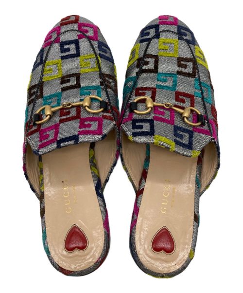 GUCCI（グッチ）GUCCI (グッチ) ホースビットミュール マルチカラー サイズ:36 1/2の古着・服飾アイテム