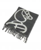 HERMESエルメス）の古着「カシミヤマフラー」｜グレー