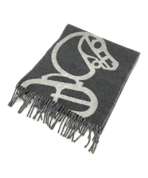 HERMES（エルメス）HERMES (エルメス) カシミヤマフラー グレーの古着・服飾アイテム