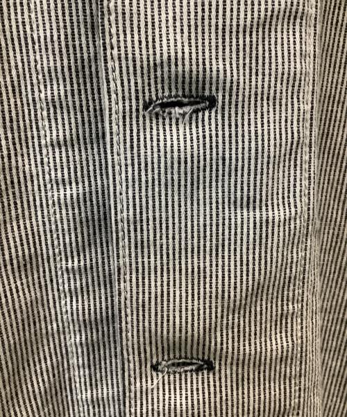 REMILLA（レミーラ）REMILLA (レミーラ) ノーカラージャケット ブラック×ホワイト サイズ:Lの古着・服飾アイテム