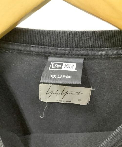 YOHJI YAMAMOTO（ヨウジヤマモト）YOHJI YAMAMOTO (ヨウジヤマモト) New Era (ニューエラ) 半袖カットソー ブラック サイズ:XXLの古着・服飾アイテム
