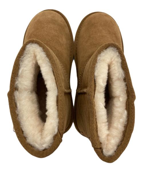 MINNETONKA（ミネトンカ）MINNETONKA (ミネトンカ) ムートンショートブーツ ブラウン サイズ:22cm(5)の古着・服飾アイテム