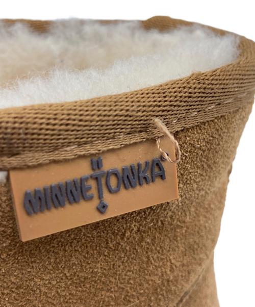 MINNETONKA（ミネトンカ）MINNETONKA (ミネトンカ) ムートンショートブーツ ブラウン サイズ:22cm(5)の古着・服飾アイテム