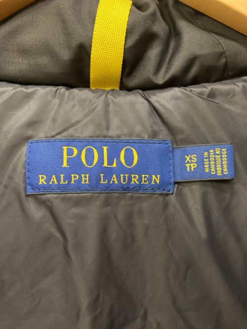 POLO RALPH LAUREN（ポロ・ラルフローレン）POLO RALPH LAUREN (ポロ・ラルフローレン) ダウンジャケット ブラック×カーキ サイズ:XSの古着・服飾アイテム