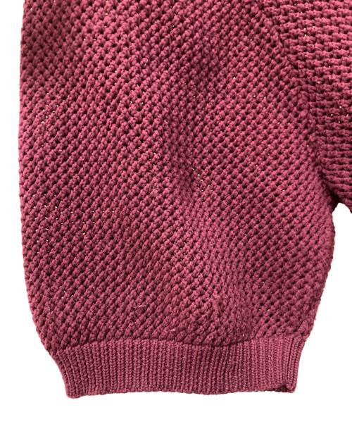 stussy（ステューシー）stussy (ステューシー) ニットポロシャツ ボルドー サイズ:Lの古着・服飾アイテム